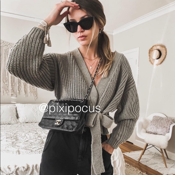 zara wrap sweater